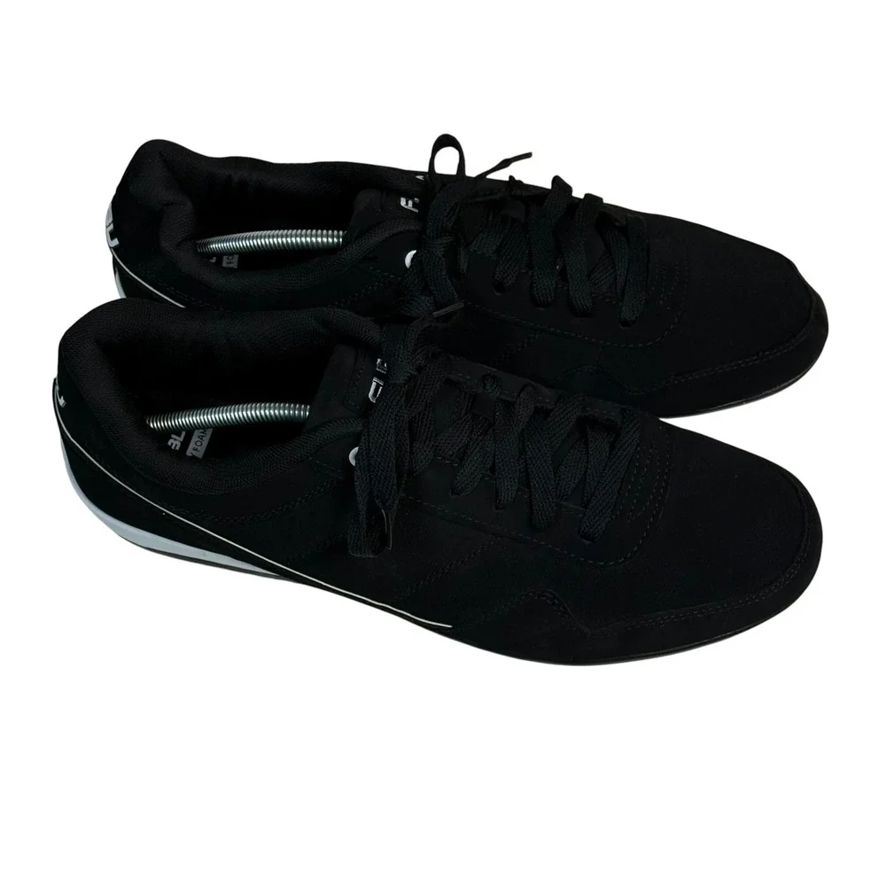 FUBU Mens Low‎ Top Sneakers Black White Memory Foam Size 13 LMNFB40SC004